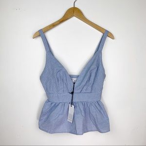 NWT Loveriche Gingham Plaid Tank Top